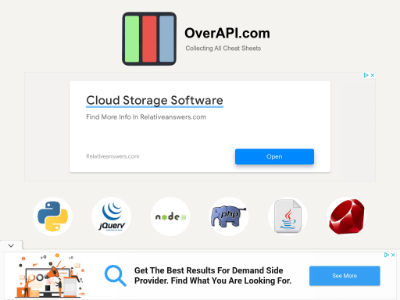 OverAPI.com | Collecting all the cheat sheets